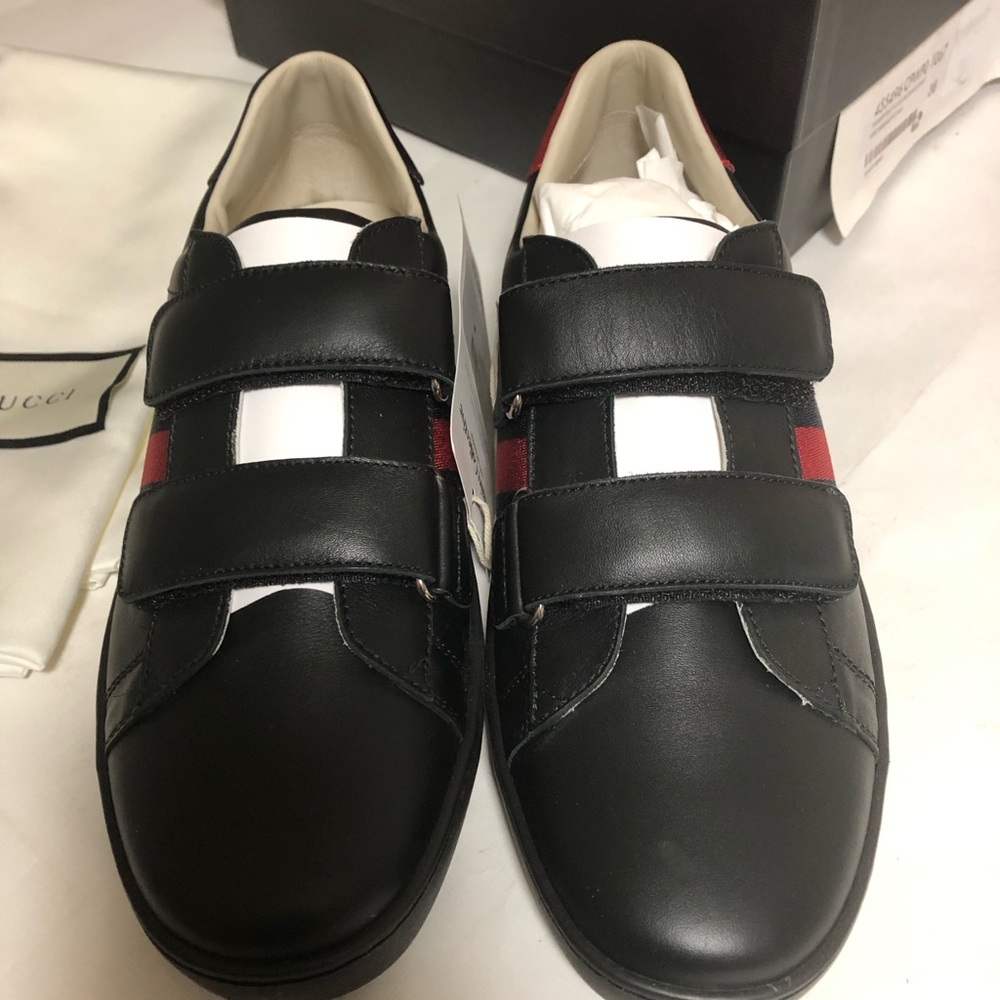 Gucci Black and Red Sneakers